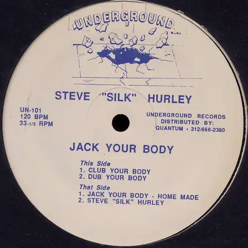 Hurley, Steve 'Silk' - Jack Your Body [12" Maxi]