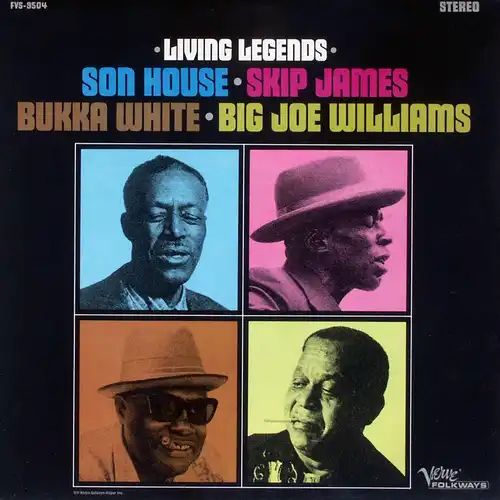 Son House / Skip James/ Bukka White/ Gros Joe Wil - Living Legends [LP]