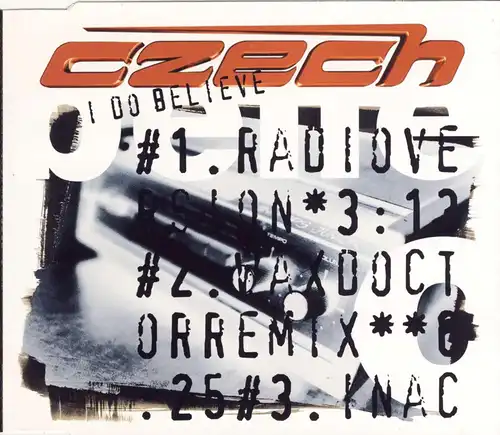 Czech - I Do Believe [CD-Single]