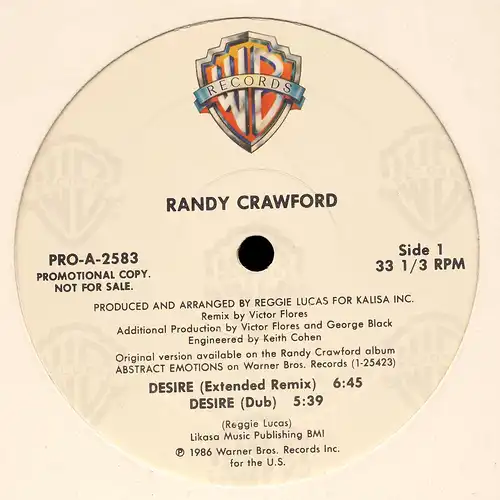 Crawford, Randy - Desire [12" Maxi]
