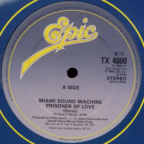 Miami Sound Machine - Prisoner Of Love [12&quot; Maxi]