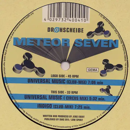 Meteor Seven - Universal Music [12&quot; Maxi]