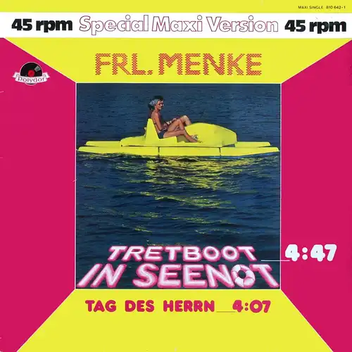Frl. Menke - Tretboot In Seenot [12" Maxi]