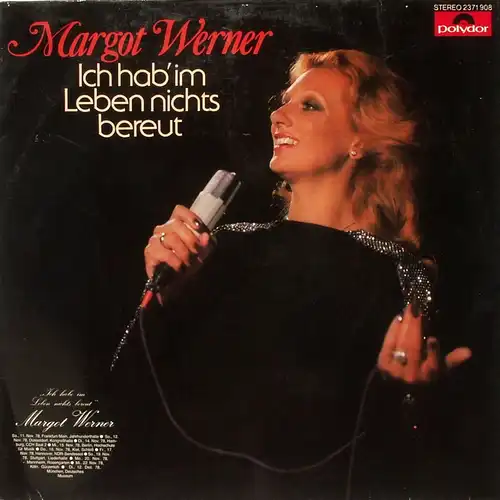 Werner, Margot - J'ai' Dans la vie Rien de repentant [LP]