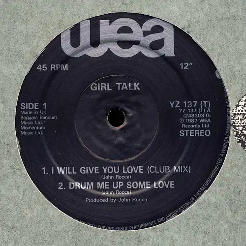 Girl Talk - I Will Give You Love [12" Maxi]