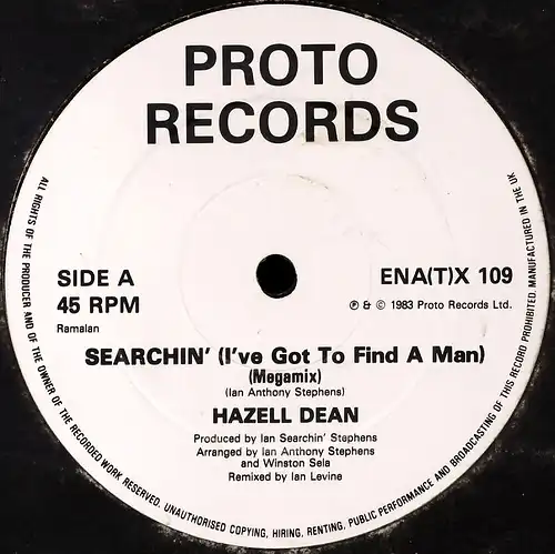 Dean, Hazell - Searchin&#039; (I& #038;ve Got To Find A Man) Megamix [12&quot; Maxi]