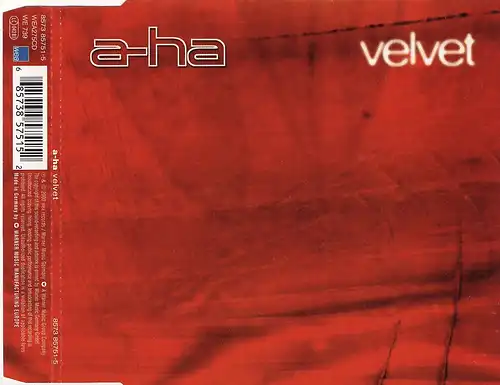 A-ha - Velvet [CD-Single]