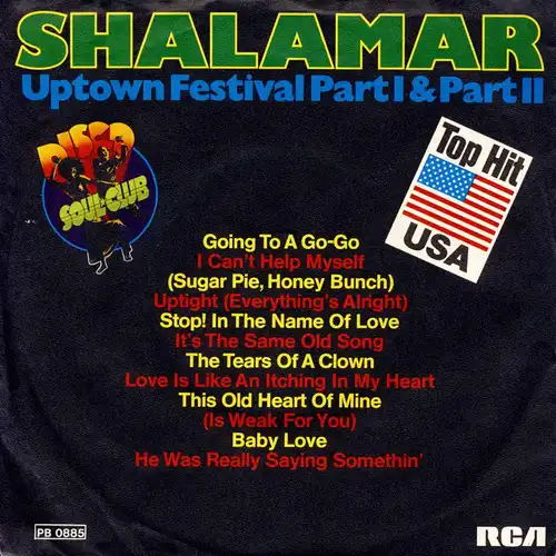 Shalamar - Uptown Festival [7" Single]