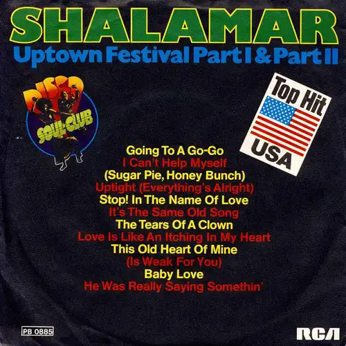 Shalamar - Uptown Festival [7&quot; Single]