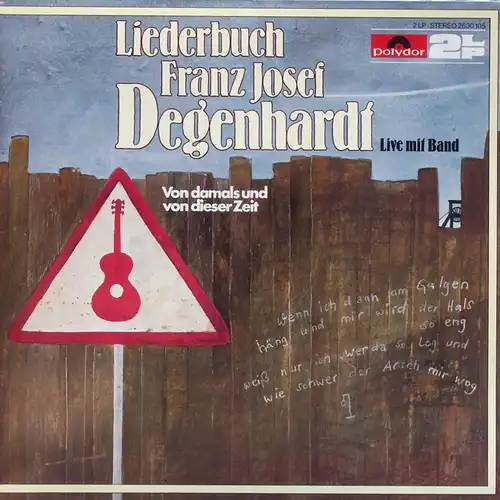 Degenhardt, Franz Josef - Liederbuch - Von Damals Und Von Dieser Zeit [LP]