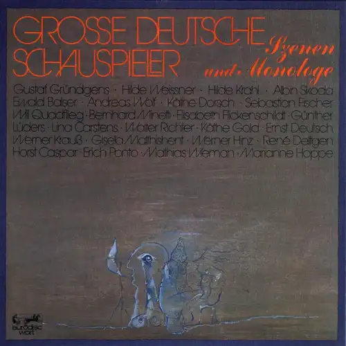 Various - Große Deutsche Schauspieler - Szenen Und Monologe [LP]