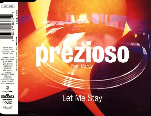 Prezioso feat. Marvin - Let Me Stay [CD-Single]