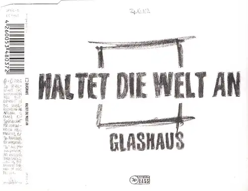 Glashaus - Haltet Die Welt An [CD-Single]