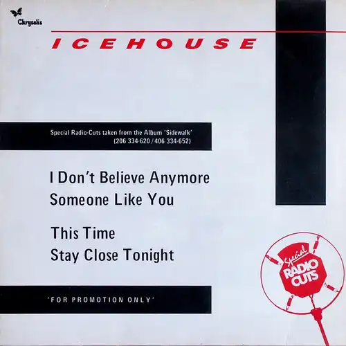 Icehouse - Special Radio-Cuts Taken From The Album &#039; Sidewalk&#039 [12&quot; Maxi]