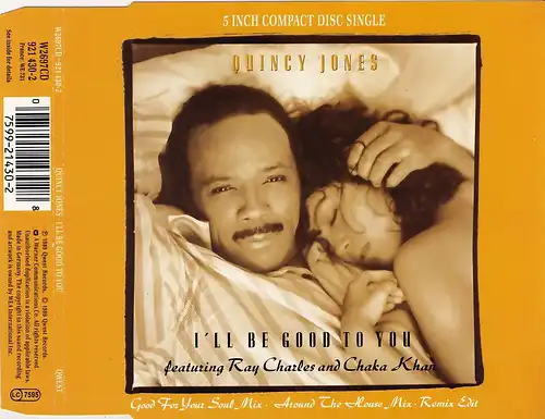 Jones, Quincy feat. Ray Charles & Chaka Khan - I'll Be Good To You [CD-Single]