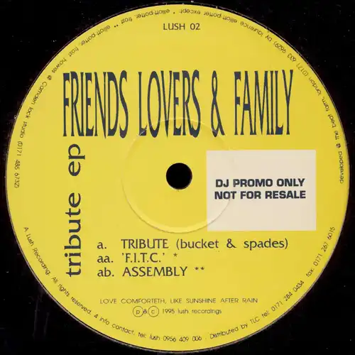Friends Lovers & Family - Tribute EP [12" Maxi]