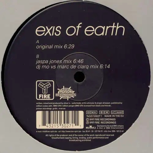 Exis Of Earth - The Steps Of A Righteous Man [12" Maxi]