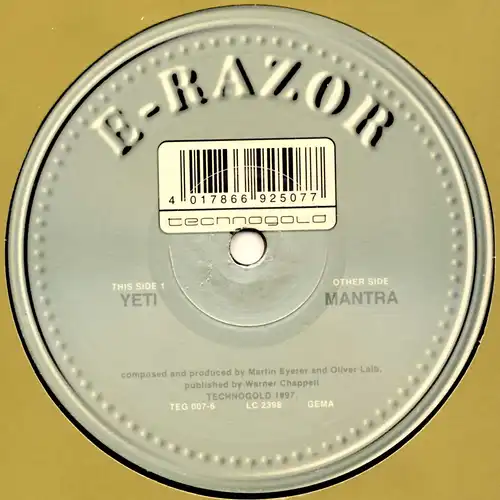 E-Razor - Yeti / Mantra [12" Maxi]