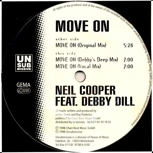 Cooper, Neil feat. Debby Dill - Move On [12" Maxi]