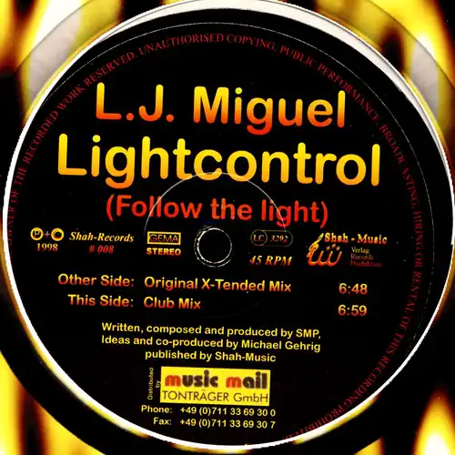 LJ Miguel - Lightcontrol (Follow The Light) [12" Maxi]