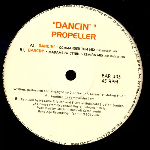 Propeller - Dancin' [12" Maxi]