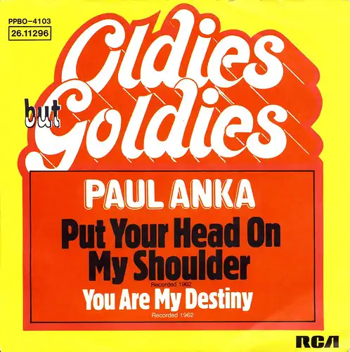 Anka, Paul - Put Your Head On My Shoulder [7" Single]