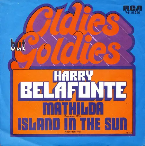 Belafonte, Harry - Matilda / Island In The Sun [7" Single]