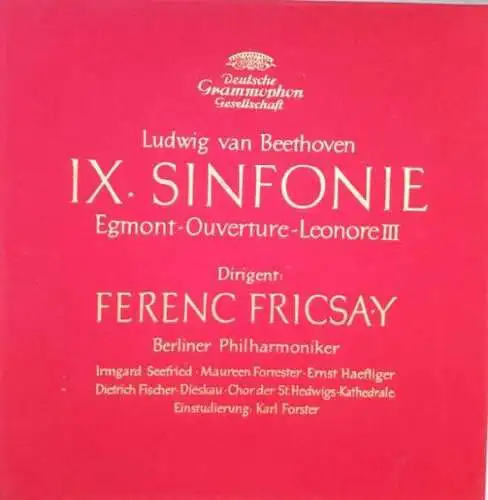 Beethoven - 9. Sinfonie IX, Ferenc Fricsay / Berliner Philharmoniker [LP Boxset]