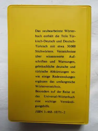 Langenscheidts Universal-Wörterbuch Türkisch