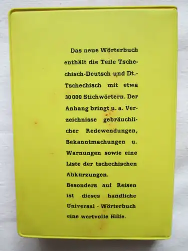 Langenscheidts Universal-Wörterbuch Tschechisch-Deutsch + Deutsch-Tschechisch