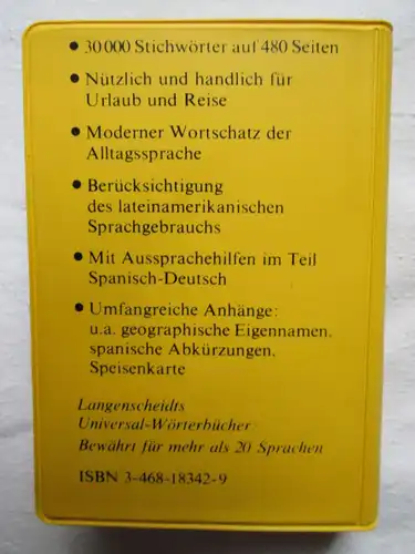 Langenscheidts Universal-Wörterbuch Spanisch