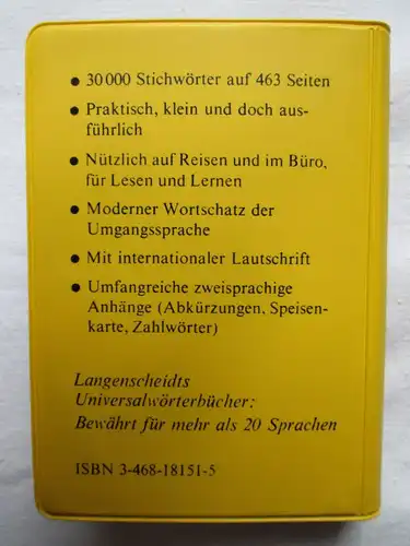 Langenscheidts Universal-Wörterbuch Französisch