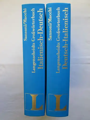 Sansoni/ Macchi - Langenscheidts Großwörterbuch Italienisch (Teil I: Italienisch-Deutsch + Teil II Deutsch-Italienisch)