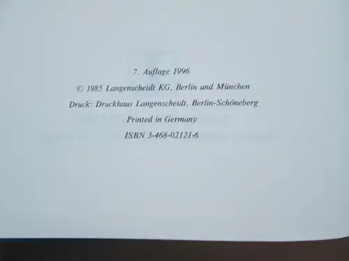 Der Kleine Muret-Sanders - Langenscheidts Großwörterbuch Englisch (Teil I Englisch-Deutsch + Teil II Deutsch-Englisch)