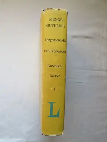 Langenscheidts Großwörterbuch Griechisch-Deutsch (Menge-Güthling)