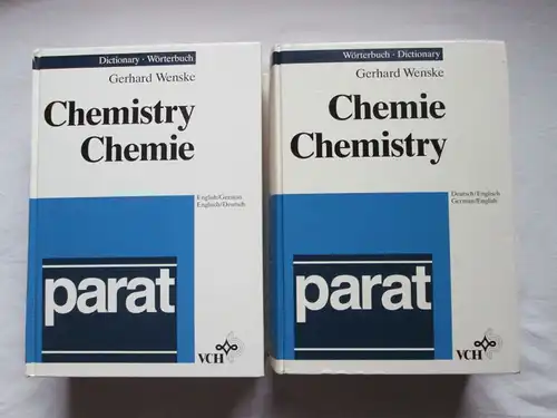 parat/VCH: Wörterbücher Chemie - Englisch (1.) Englisch-Deutsch + 2.) Deutsch-Engisch) / parat/VCH: Dictionaries Chemistry English (1.) English-German + 2.) German-English)