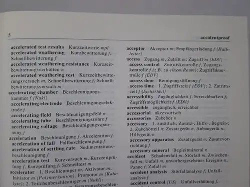 parat/VCH: Wörterbücher Chemie - Englisch (1.) Englisch-Deutsch + 2.) Deutsch-Engisch) / parat/VCH: Dictionaries Chemistry English (1.) English-German + 2.) German-English)