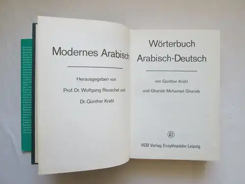 VEB Verlag Enzyklopädie: Wörterbücher Arabisch (1.) Arabisch-Deutsch + 2.) Deutsch-Arabisch)