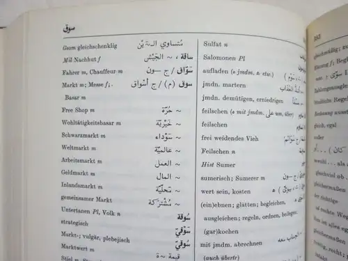 VEB Verlag Enzyklopädie: Wörterbücher Arabisch (1.) Arabisch-Deutsch + 2.) Deutsch-Arabisch)