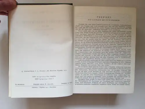 Editorial Herder: Technische Fachwörterbücher Spanisch (1.) Band I Deutsch-Spanisch + 2.) Band II Spanisch-Deutsch) / Editorial Herder: Diccionario Técnico Espanol
