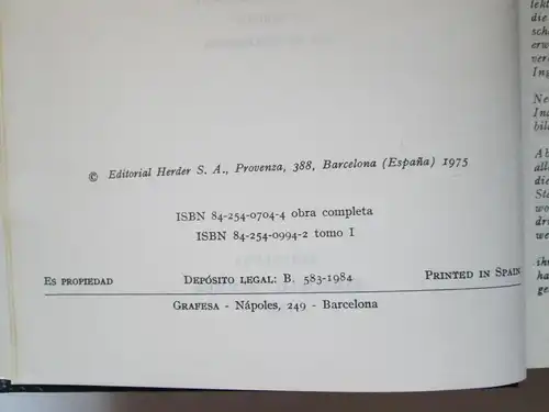 Editorial Herder: Technische Fachwörterbücher Spanisch (1.) Band I Deutsch-Spanisch + 2.) Band II Spanisch-Deutsch) / Editorial Herder: Diccionario Técnico Espanol
