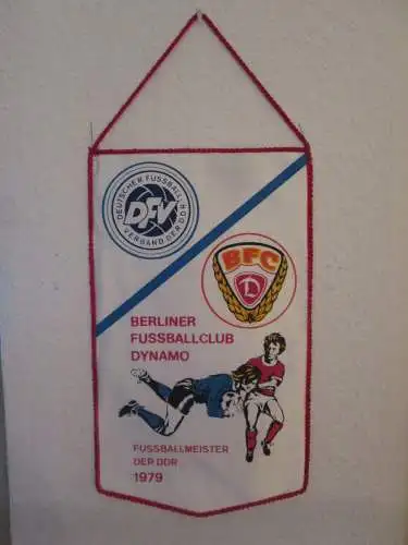 Wimpel: Deutscher Fußballverband der DDR - Fußballmeister der DDR 1979: Berliner Fußballclub Dynamo