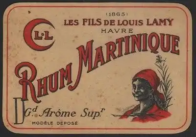RHUM MARTINIQUE - Etikett für Rum / rum label / etiquette de rhum #2562
