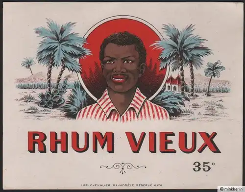 Rhum Vieux / Rum Etikett / rhum label / etiquette de rhum / ~ 1930 # 1951