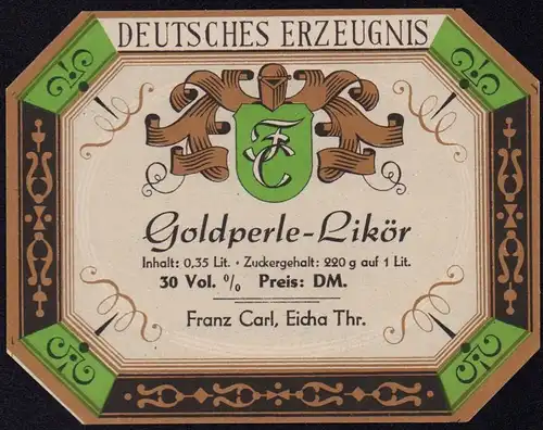 4 DDR Likör Etiketten - GDR liqueur labels  - étiquettes de RDA  - ca.1955 #2205