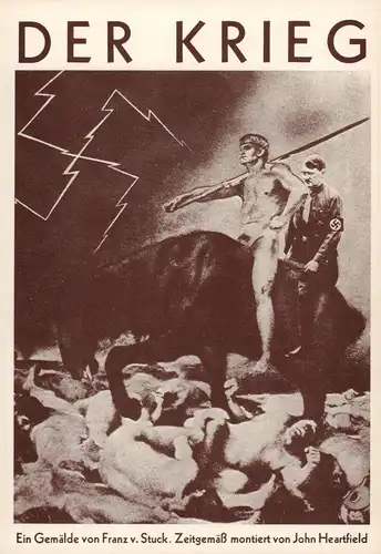John Heartfield - 10 verschiedene Ansichtskarten / postcards Reprint 1928 - 1937