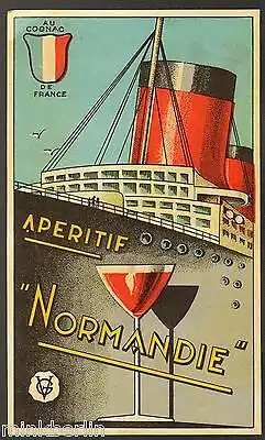 Etikett - Cognac "Aperitif Normandie"- Frankreich - ca.1920 # 908