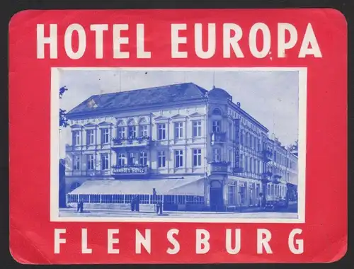 Hotel Kofferetikett / luggage label - Hotel Europa Flensburg