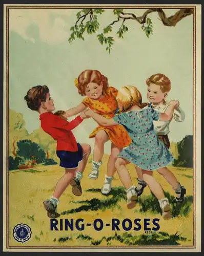 Etikett für Stoffe - Stoffballen / fabric label - England ca. 1930 # 1608
