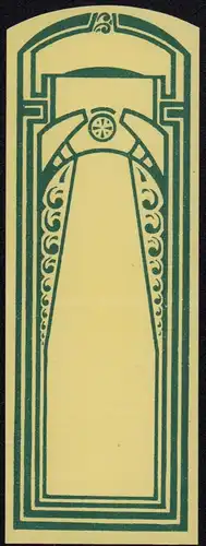Jugendstil Etikett blanko - blank label  - étiquette vierge - ca.1930 #2599